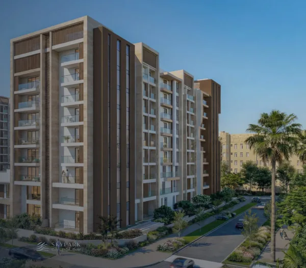 Daytime architectural illustration of Sky Park by Tathmeer