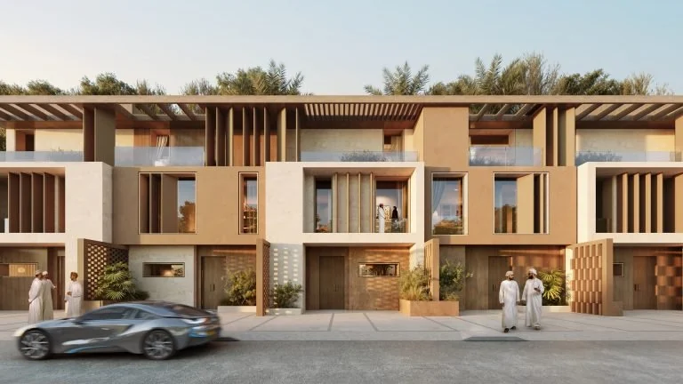 Developer illustration of Wadi Zaha townhouses