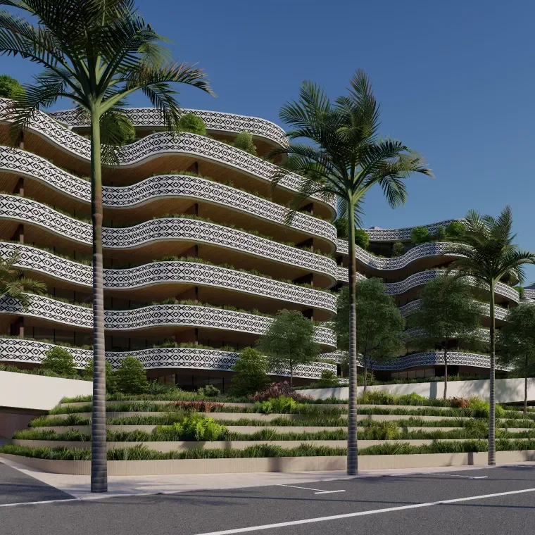 Developer illustration of the Yenaier building façades